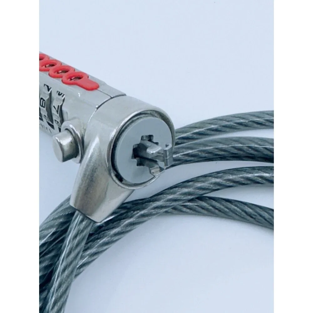 Kensington Laptop Computer MicroSaver Security Cable W/lock J76700
